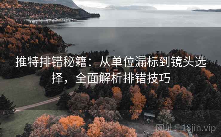 推特排错秘籍：从单位漏标到镜头选择，全面解析排错技巧